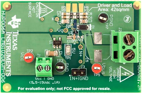 Внешний вид отладочной платы LMG1020EVM-006 от Texas Instruments