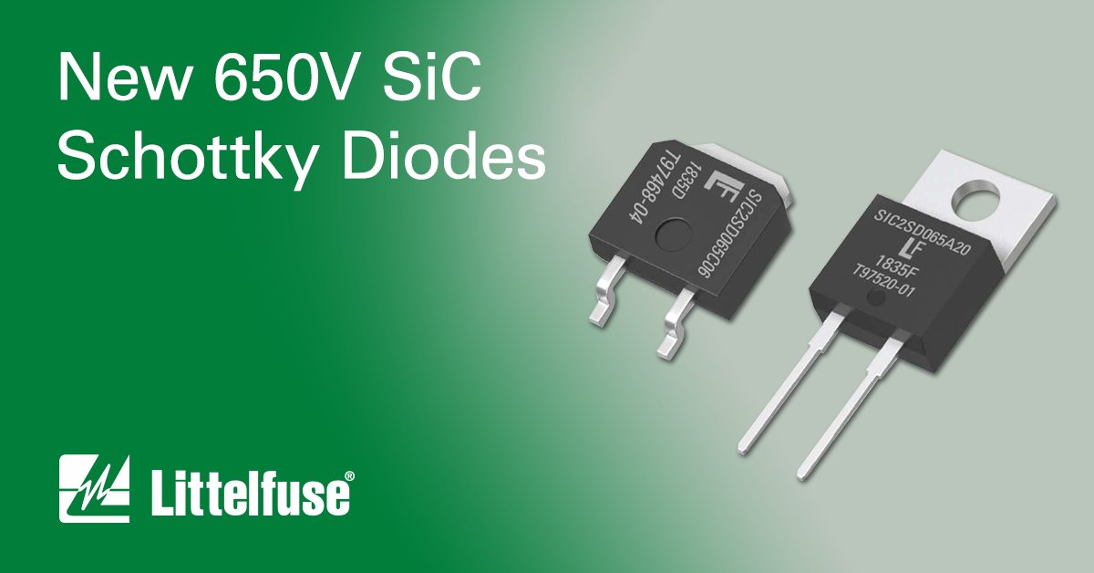 Littelfuse представила новые 650-вольтовые SiC диоды Шоттки для схем автоэлектроники