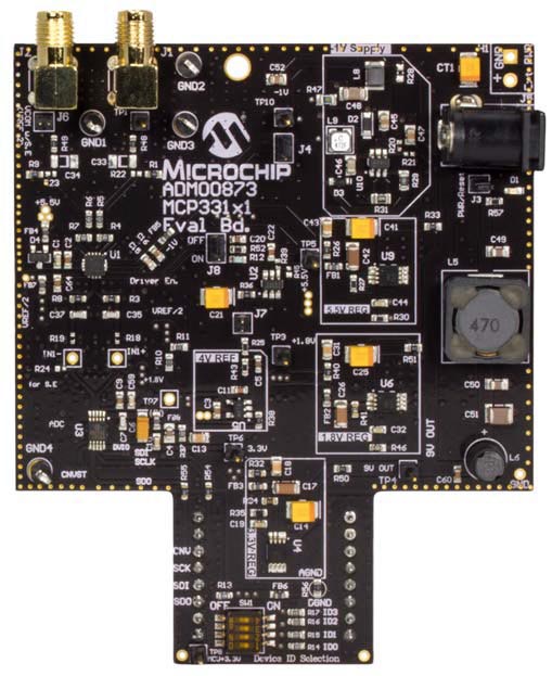 MCP331x1D Evaluation Board