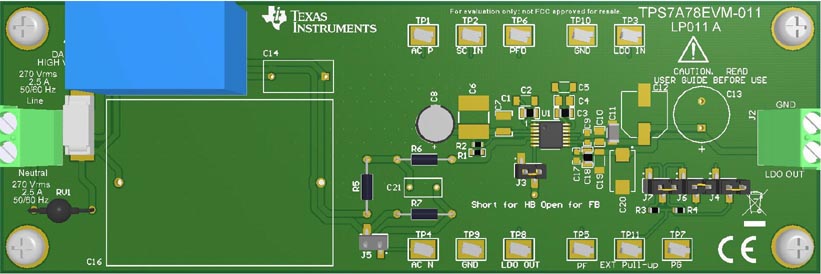 Оценочный модуль TPS7A78EVM-011