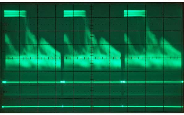 Analog oscilloscopes could display a range of trace intensities, especially for complex-modulated analog signals.