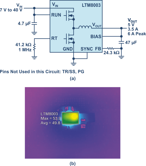 A 5 V converter with a simple EMI filter at the input passes CISPR 25 Class 5.