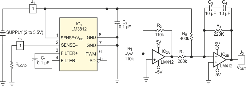 A low-cost duty-cycle IC forms the heart of a power-meter circuit.