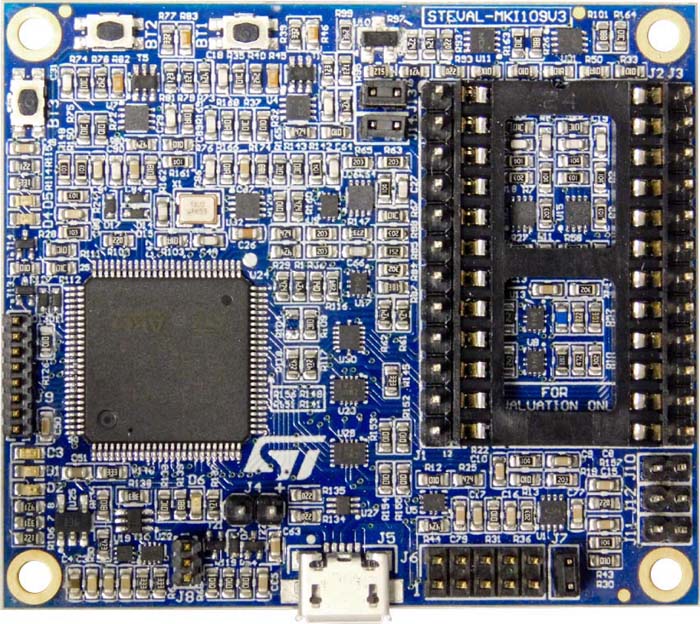 MEMS adapters motherboard based on the STM32F401VE and compatible with all ST MEMS adapters