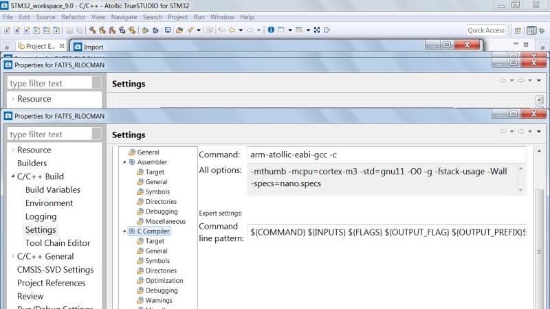 Atollic True Studio - урок по переносу проекта для STM32