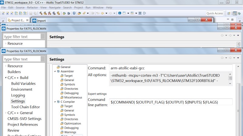 Atollic True Studio - урок по переносу проекта для STM32