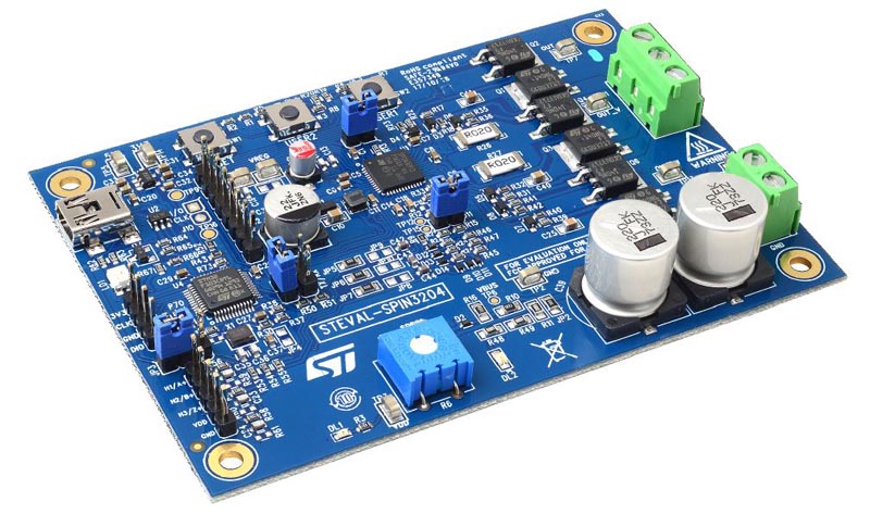 Six-step brushless motor driver evaluation board for applications based on the STSPIN32F0B BLDC controller