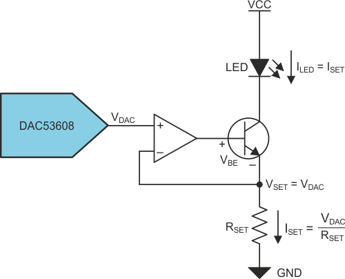 VBE compensation using buffer.