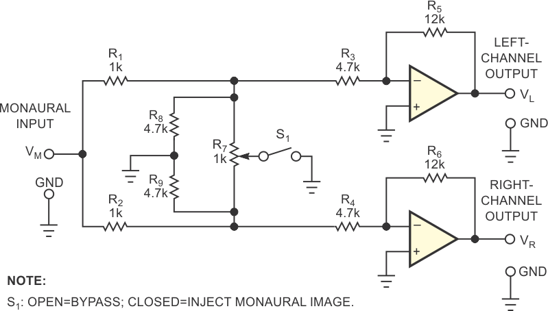 Adding resistors R7 and R8 and SPST switch S1 simplifies wiring and minimizes transients.