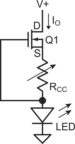 A better approach is to use a FET as a constant-current source.