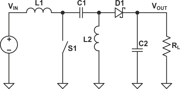 Standard form of a SEPIC converter.