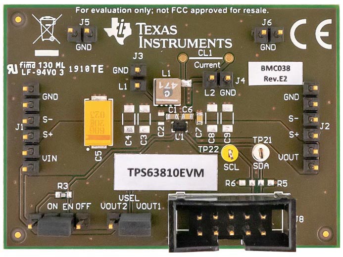 Оценочный модуль TPS63810EVM