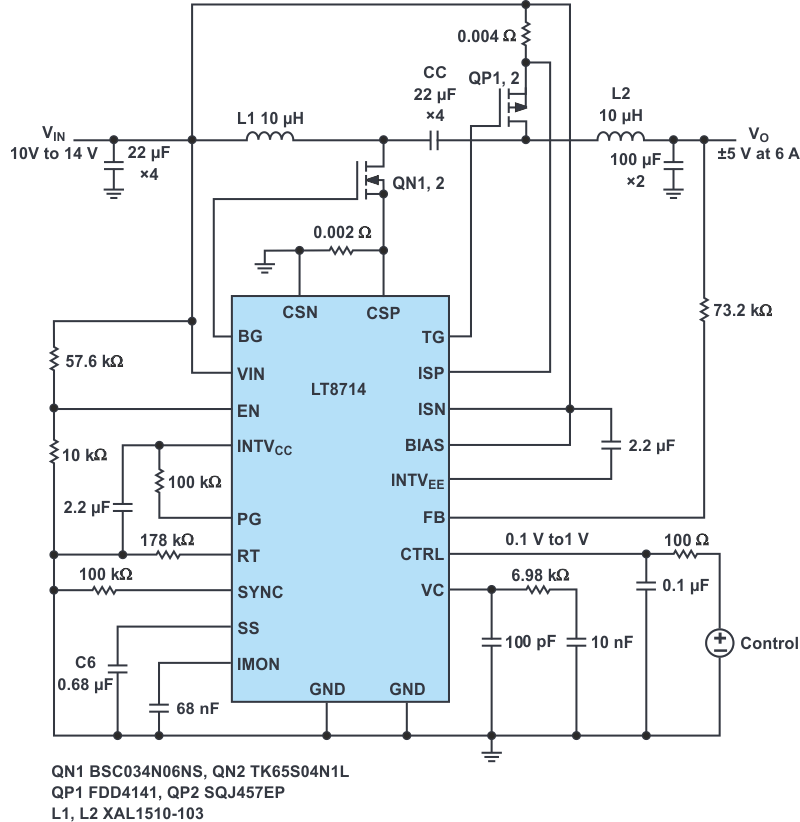 Two Terminal Bipolar Power Supply