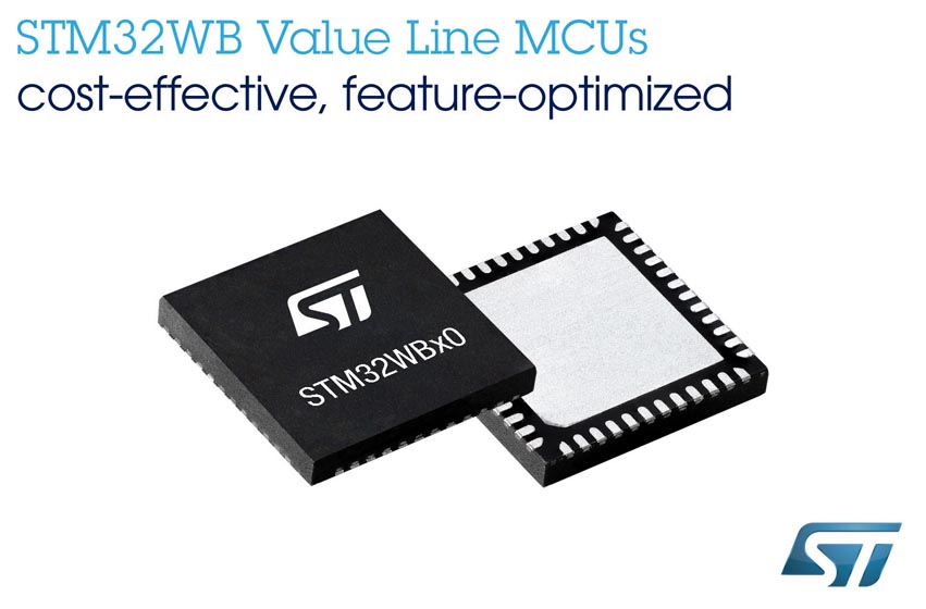 New STM32WB Wireless Microcontrollers STMicroelectronics Delivered