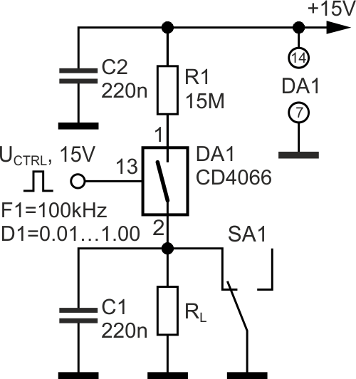 The drip type SCG providing the adjustable current in the load circuit from 1 µA to 10 nA