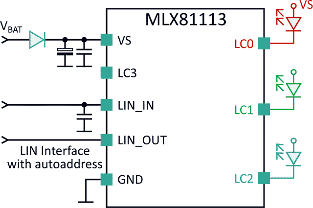 The MLX81113 Simplified Wiring Diagram