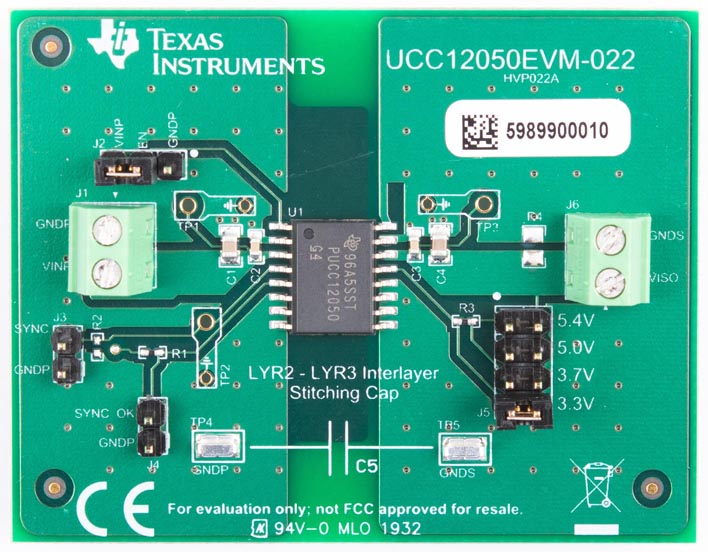 The UCC12050EVM-022 Evaluation Module