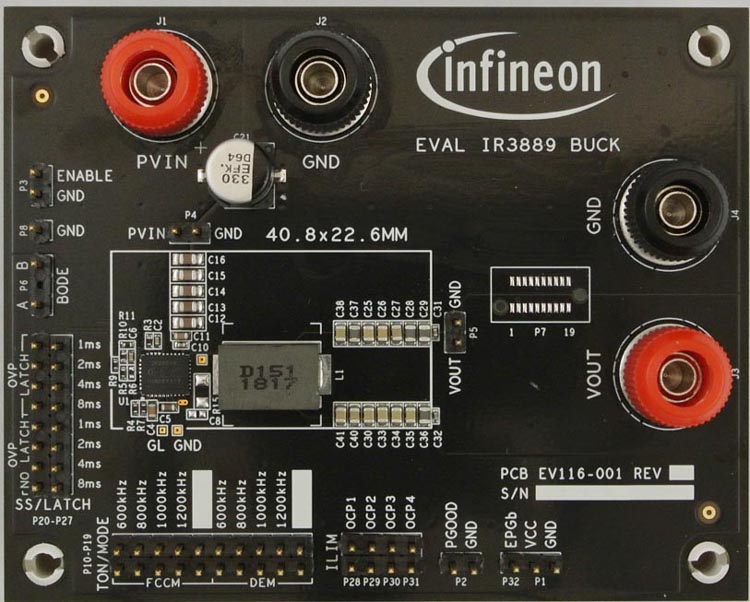 IR3889 evaluation board