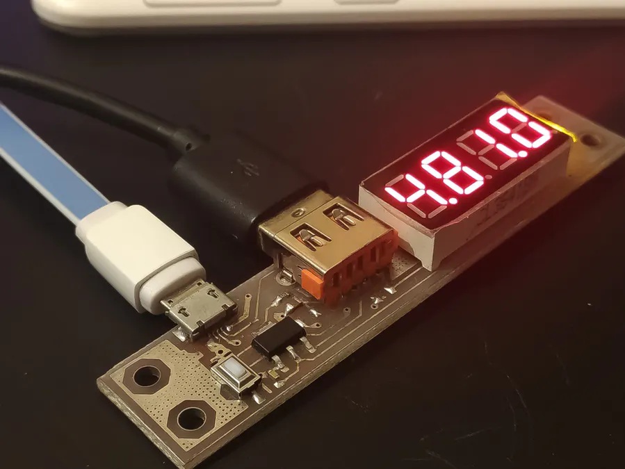 USB тестер на ATtiny13A с функцией самокалибровки