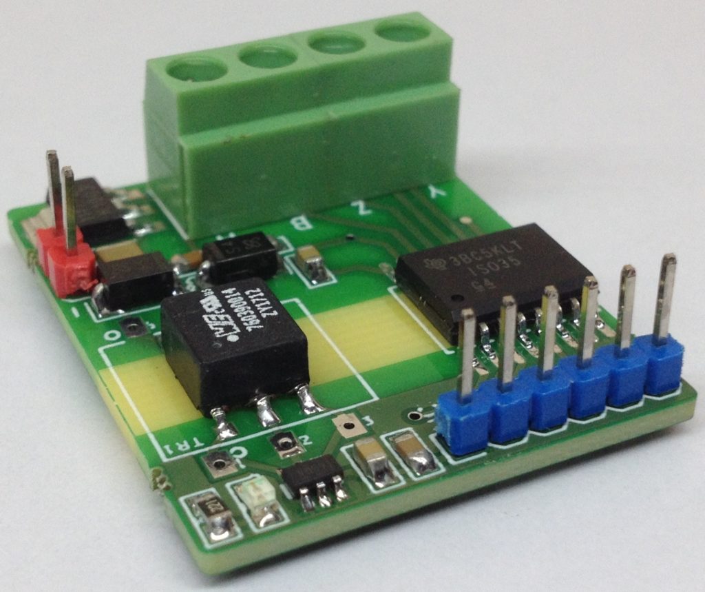 PCB for Isolated Full-Duplex RS-485 Transceiver.