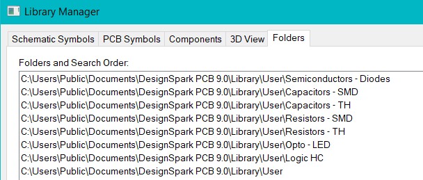 DSPCB V9.0: Окно менеджера библиотек САПР DSPCB V9.0.