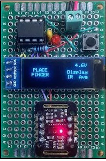 ATtiny85 Pulse Oximeter and Photoplethysmograph