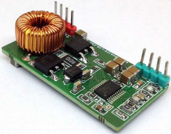 5V/7A Synchronous Buck (Step-down) Converter PCB photos.