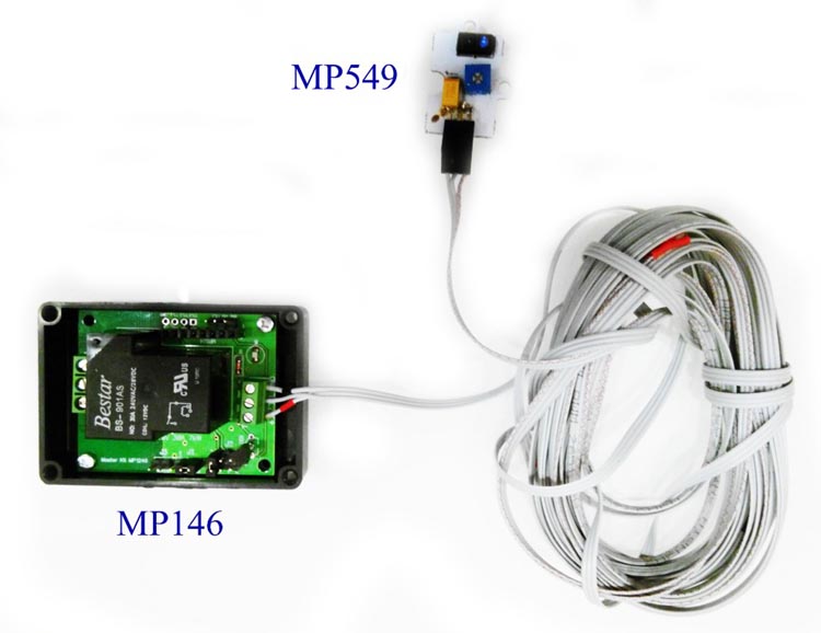 Соединение шлейфом модулей MP549 и MP146