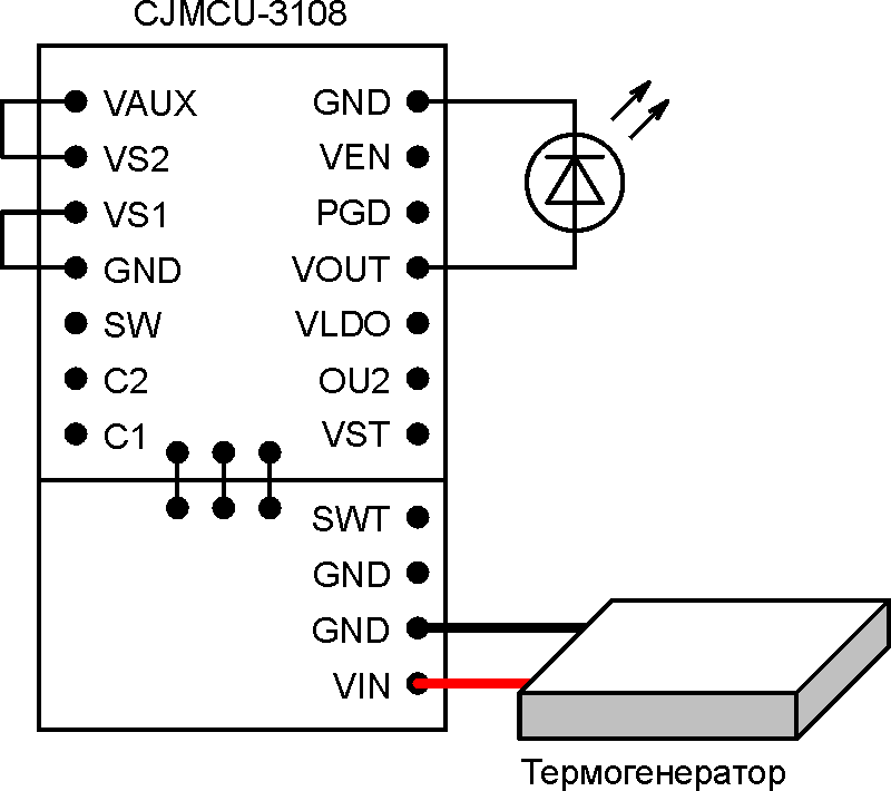 Внешний вид и схема системы сбора энергии.