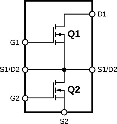 The DMN3012LEG Internal Connections