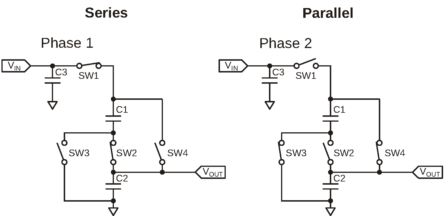 This is an example of a flying capacitor charge pump.