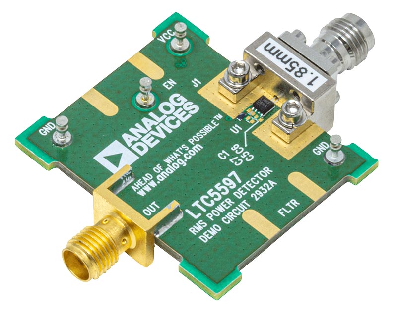 Demonstration Circuit 2932A - a High Accuracy RMS Power Detector Featuring the LTC5597 IC