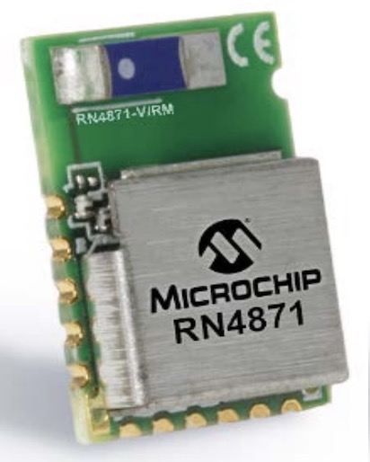 Microchip RN4871 Bluetooth Module.