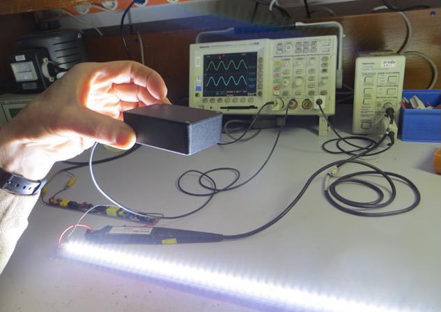 T8 lamp flicker measurement.