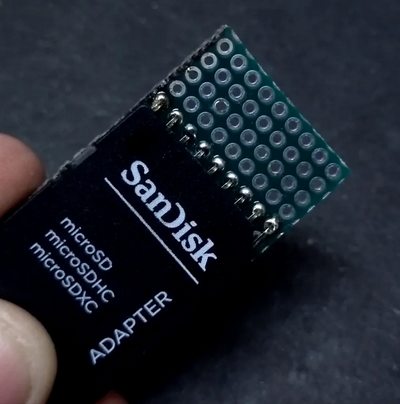 Модификация адаптера microSD карты памяти для подключения к модулю ESP-12E.