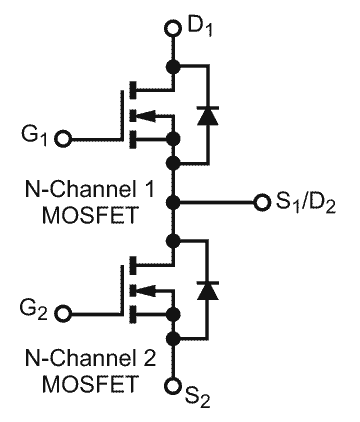 The SiZ240DT Internal schematic