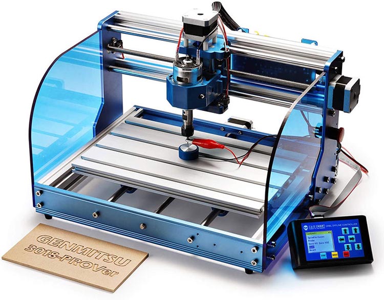 The SainSmart Genmitsu CNC Routing Machine can remove copper from a PCB to create a circuit board.