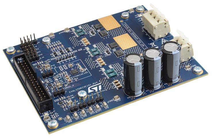 EVALSTDRIVE101: STDRIVE101 demonstration board for three-phase brushless motors