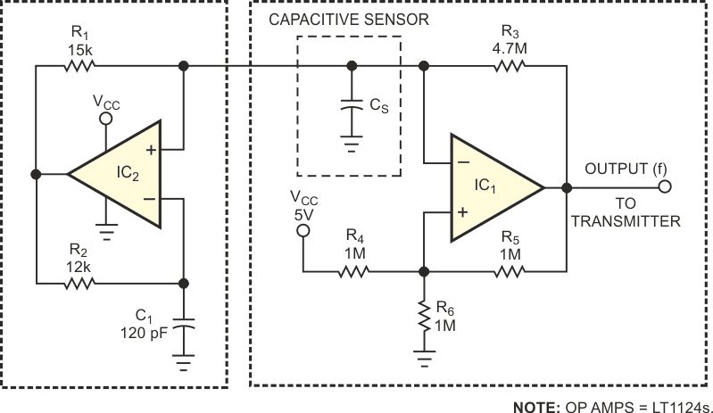 The modulator portion provides improved performance over the circuit in Reference 1; the negatron increases sensitivity and resolution.