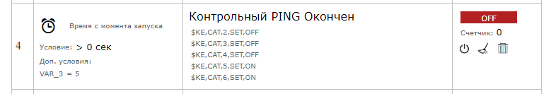 Сброс питания сетевых устройств по PING