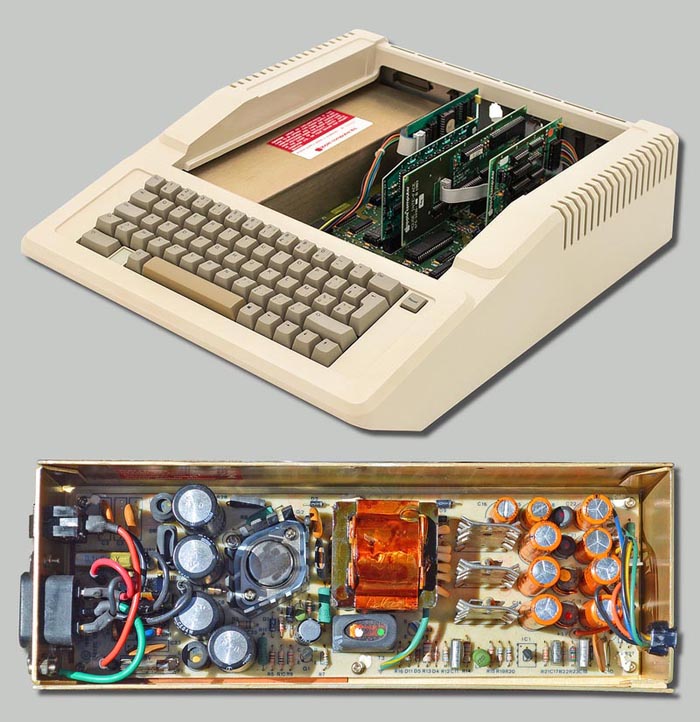 38-ваттный многоканальный импульсный обратноходовой источник питания компьютера Apple II, разработанный Родом Холтом.