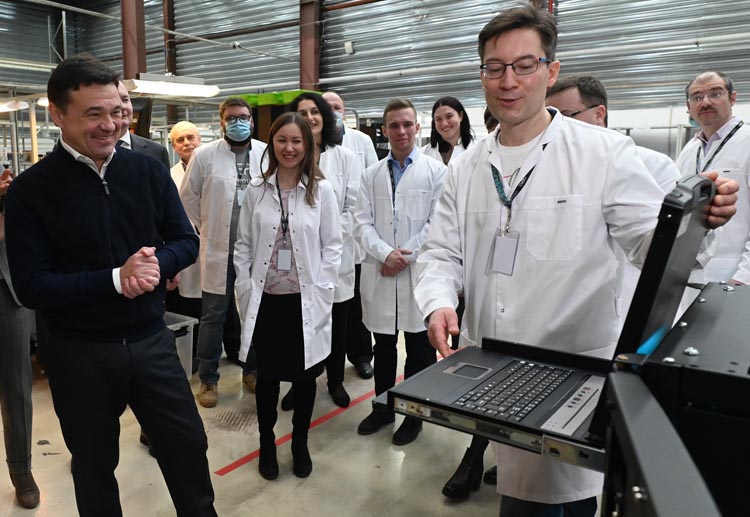 Губернатор Московской области Андрей Воробьёв дал старт производству российского вычислительного комплекса ЭВМ ДЕПО