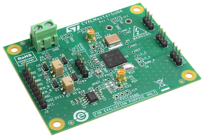 Demonstration Board EVALMASTERGAN4 for MASTERGAN4 Package