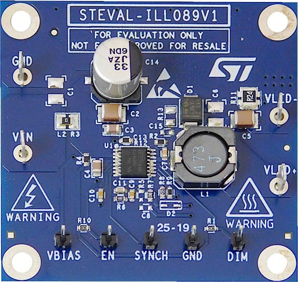 The STEVAL-ILL089V1 Evaluation Board