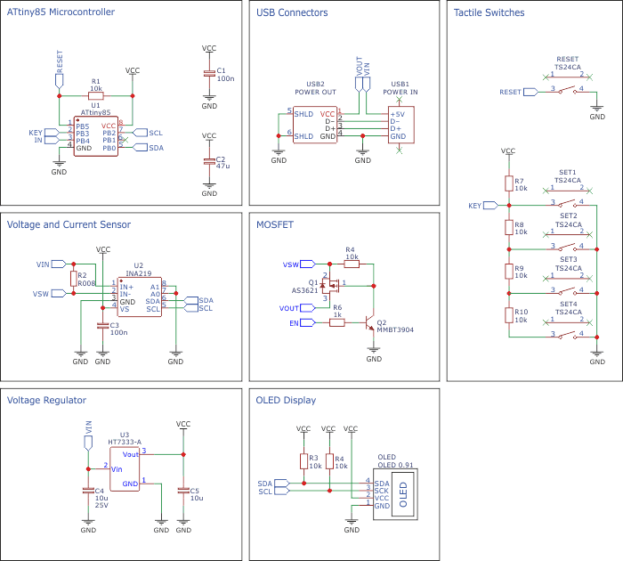 USB Phone Charge Guard schematic diagram