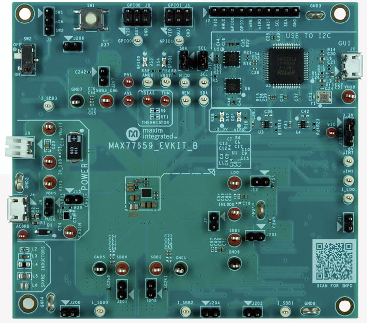 The MAX77659EVKIT Evaluation Kit