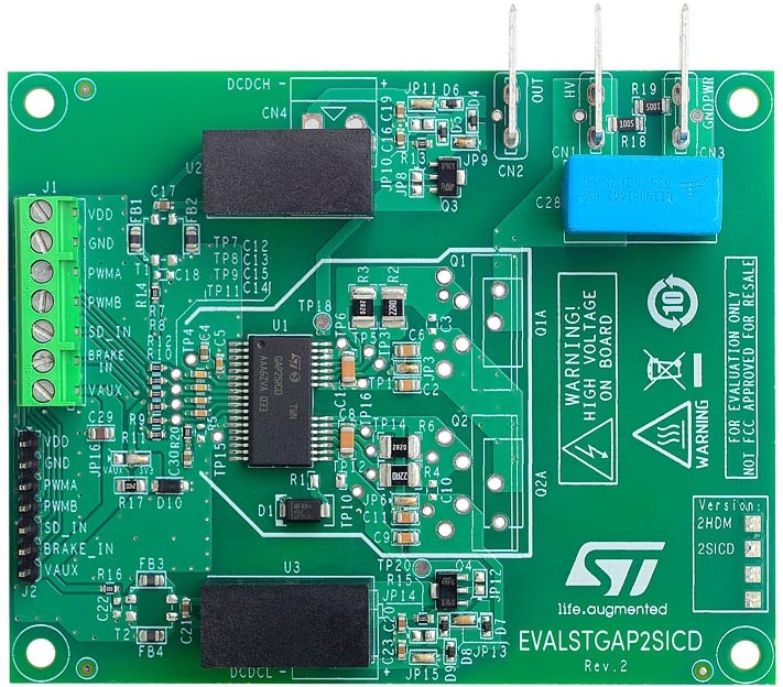 The EVALSTGAP2SICD demonstration board