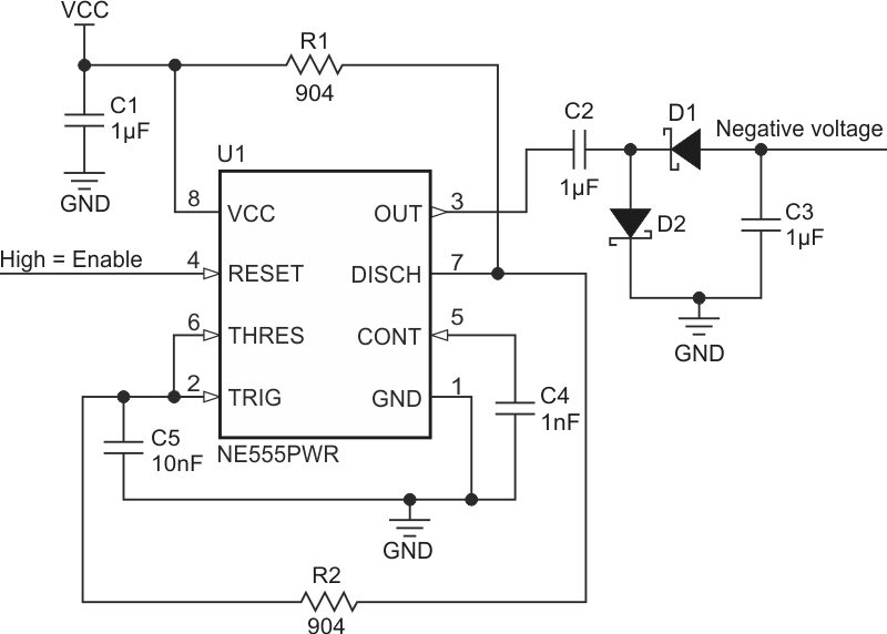 Negative Charge Pump Circuit.