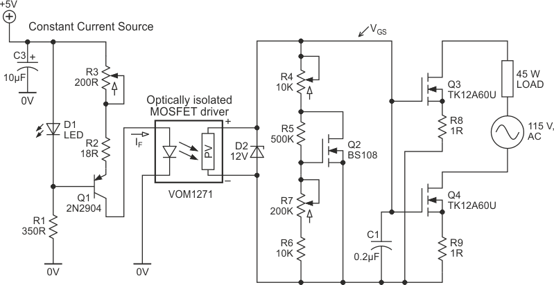 AC linear power control circuit.