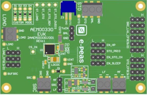 The AEM00330 evaluation board